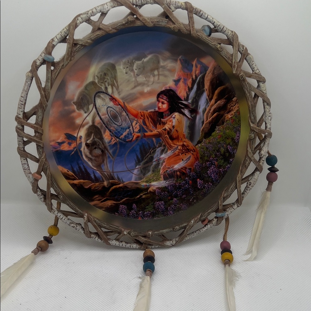 The Bradford Exchange Dreamcatcher Plate with Vibrant Colors
